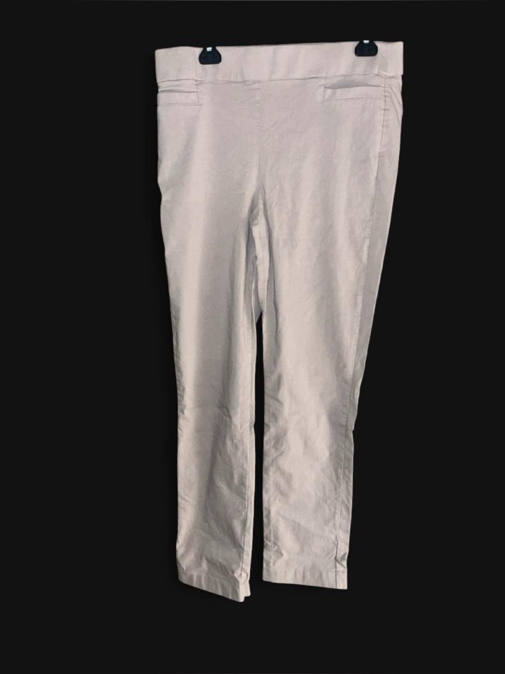 croft & barrow Light Beige Straight-Leg Pull-On Pants